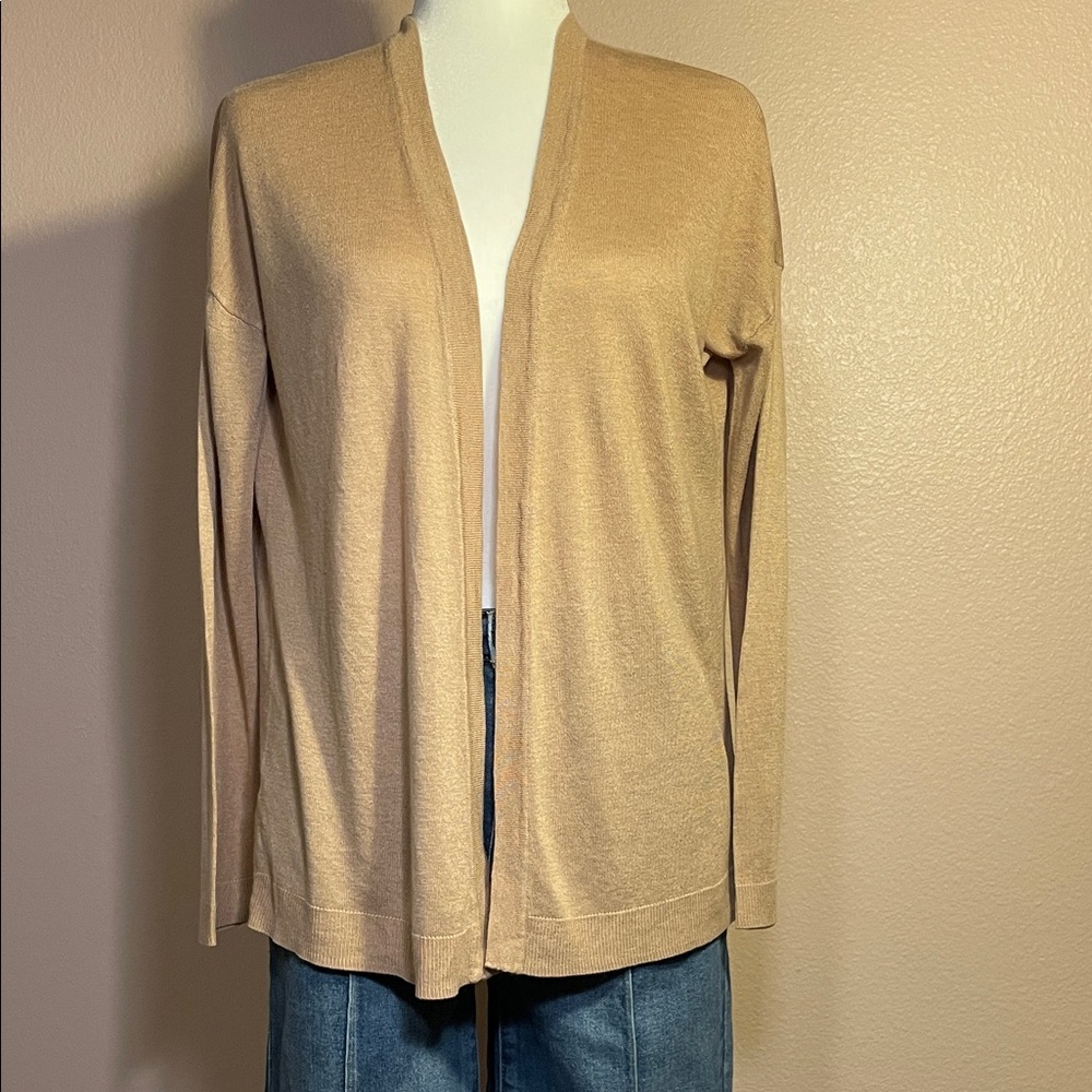 H&M Light‎ Tan Open Cardigan